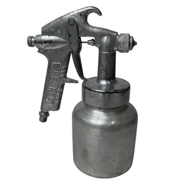 Vintage Sears Pneumatic Aluminum Spray Paint Gun with Canister USA Made - Picture 3 of 7